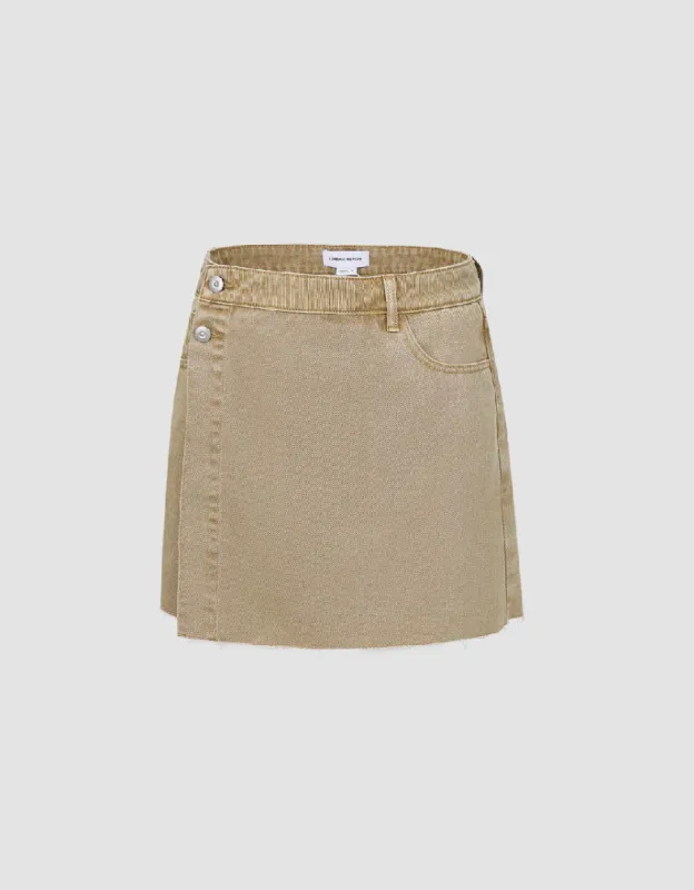 Mini Straight Denim Skirt sold by Urban Revivo