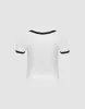 U Neck Knitted Skinny T-Shirt sold by Urban Revivo