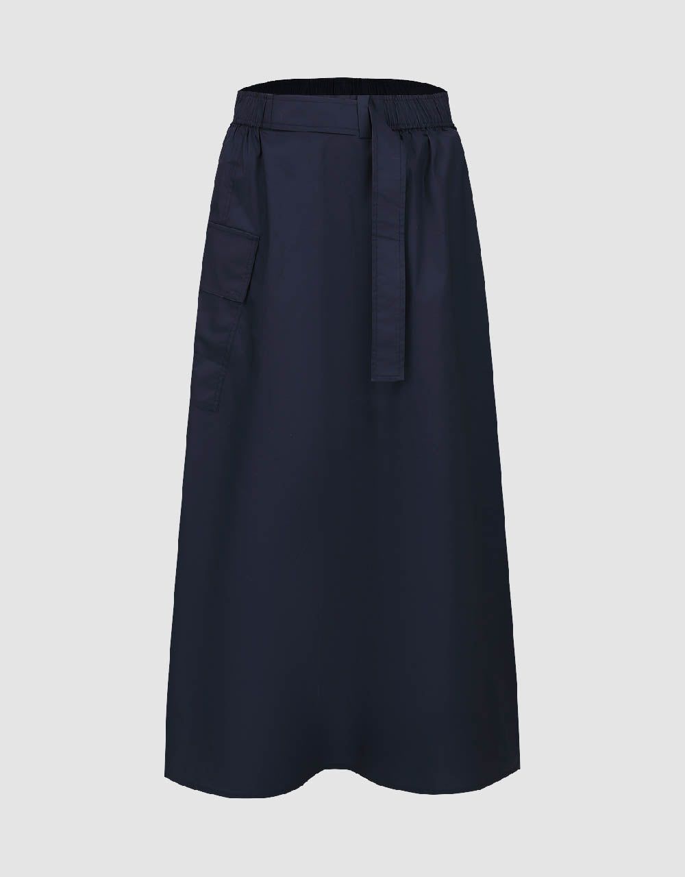 Elastic Waist Midi A-Line Skirt sold by Urban Revivo