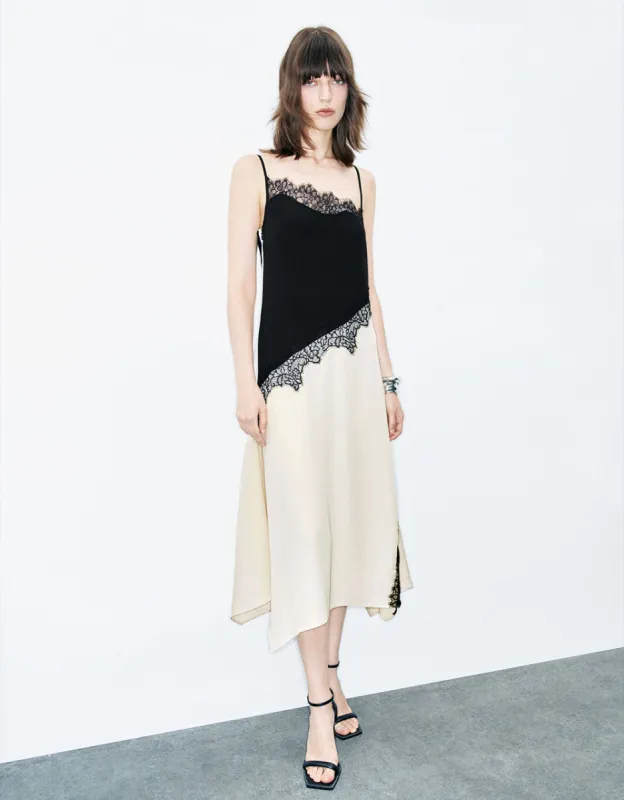 Two Toned A-Line Cami Dress sold by Urban Revivo