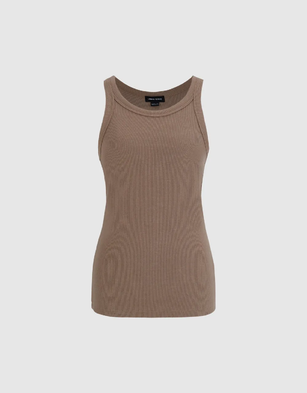 Crew Neck Straight Tank Top sold by Urban Revivo product image thumbnail 2