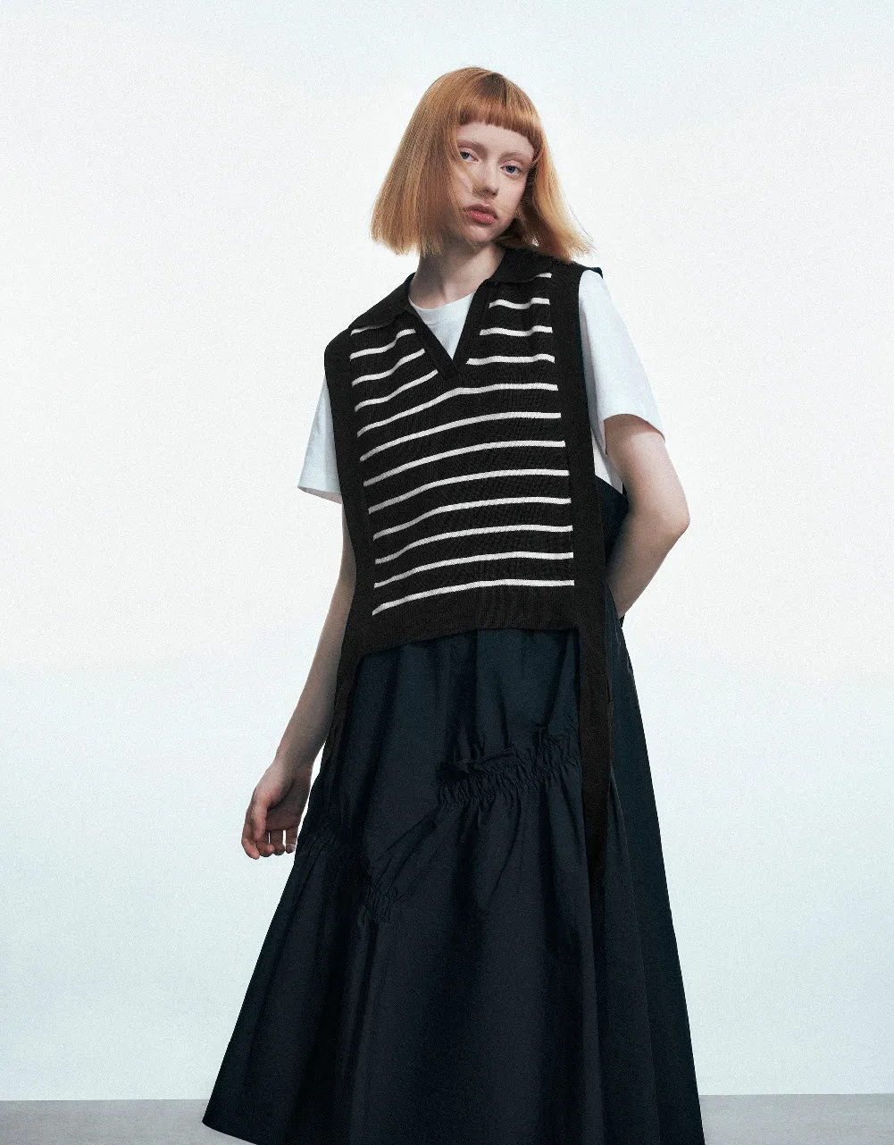 Striped Knitted Vest sold by Urban Revivo product image thumbnail 3