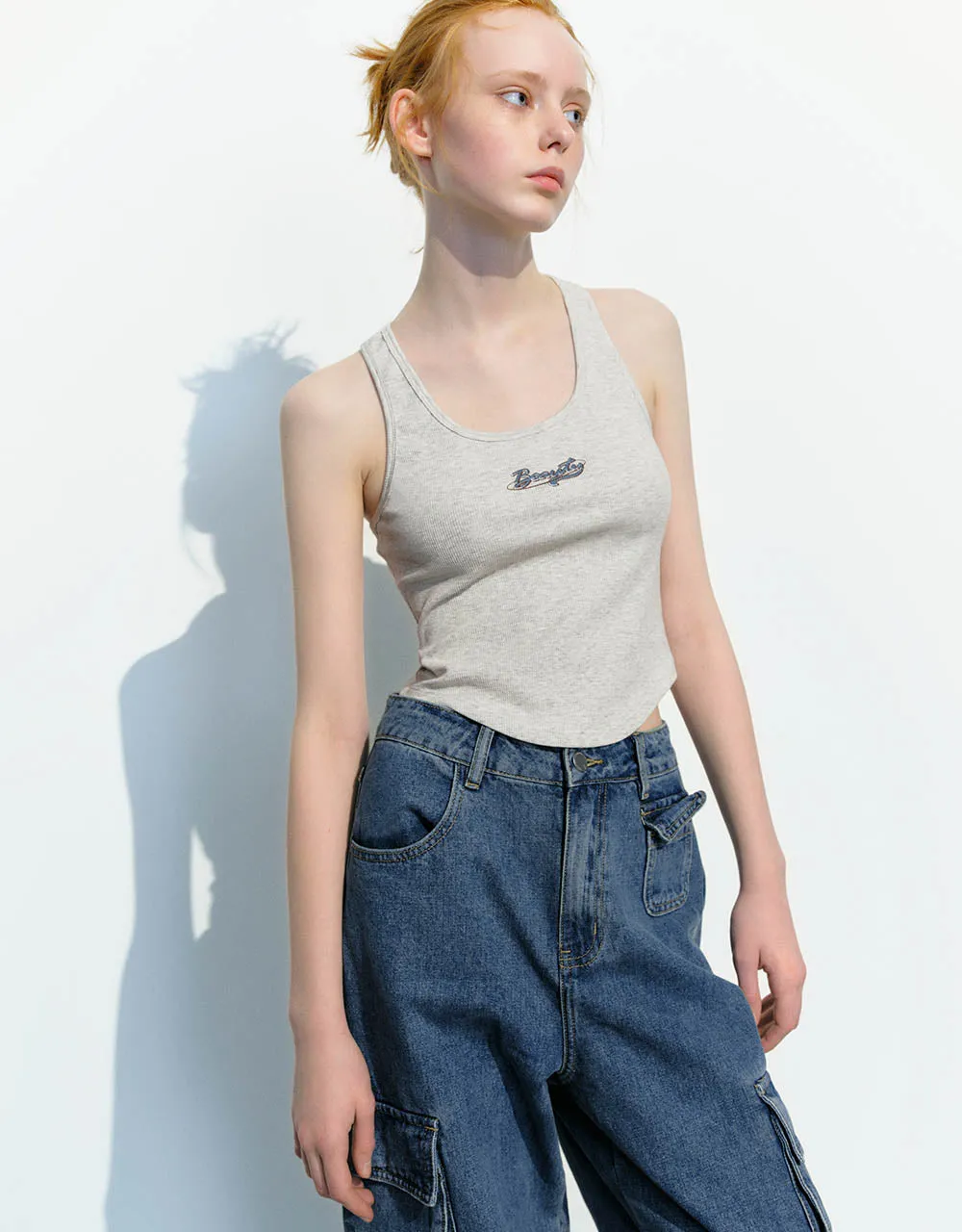 U Neck Skinny Tank Top sold by Urban Revivo product image thumbnail 3