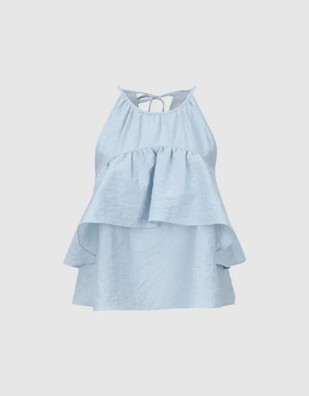 Sleeveless Crew Neck Blouse sold by Urban Revivo