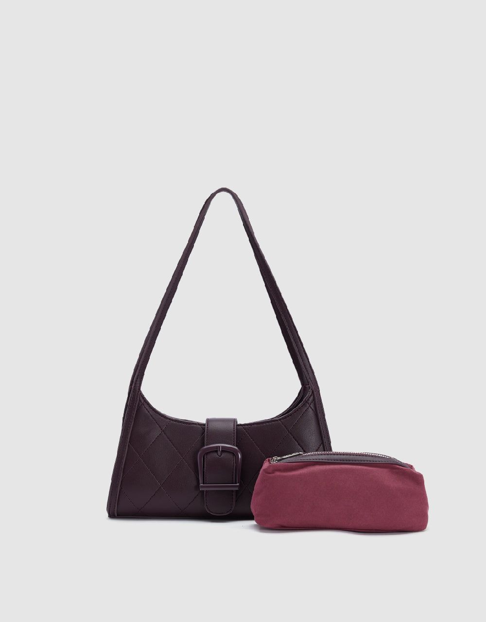 Embossed Vegan Leather Shoulder Bag sold by Urban Revivo product image thumbnail 5