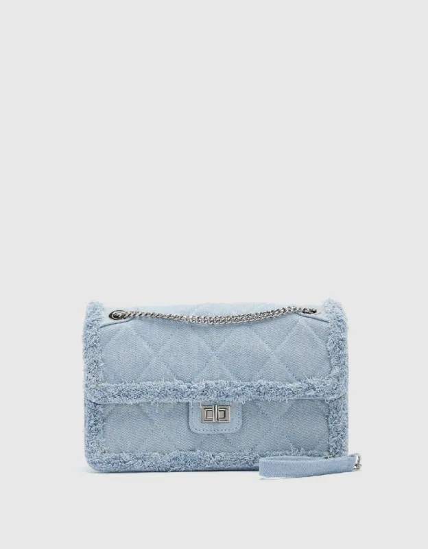 Raw Hem Tweed Shoulder Bag sold by Urban Revivo