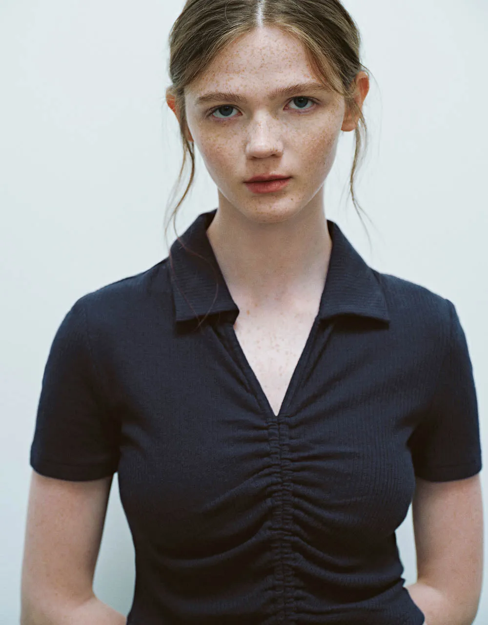 Lace Up Skinny Knitted T-Shirt sold by Urban Revivo product image thumbnail 4