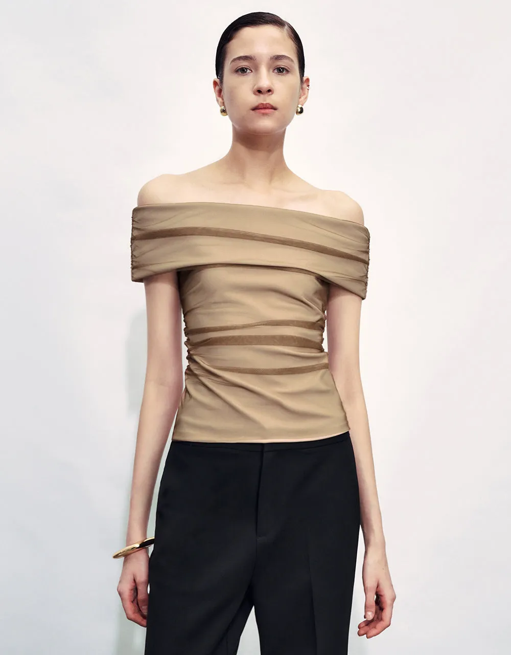 Ruched Skinny Knitted Bandeau sold by Urban Revivo