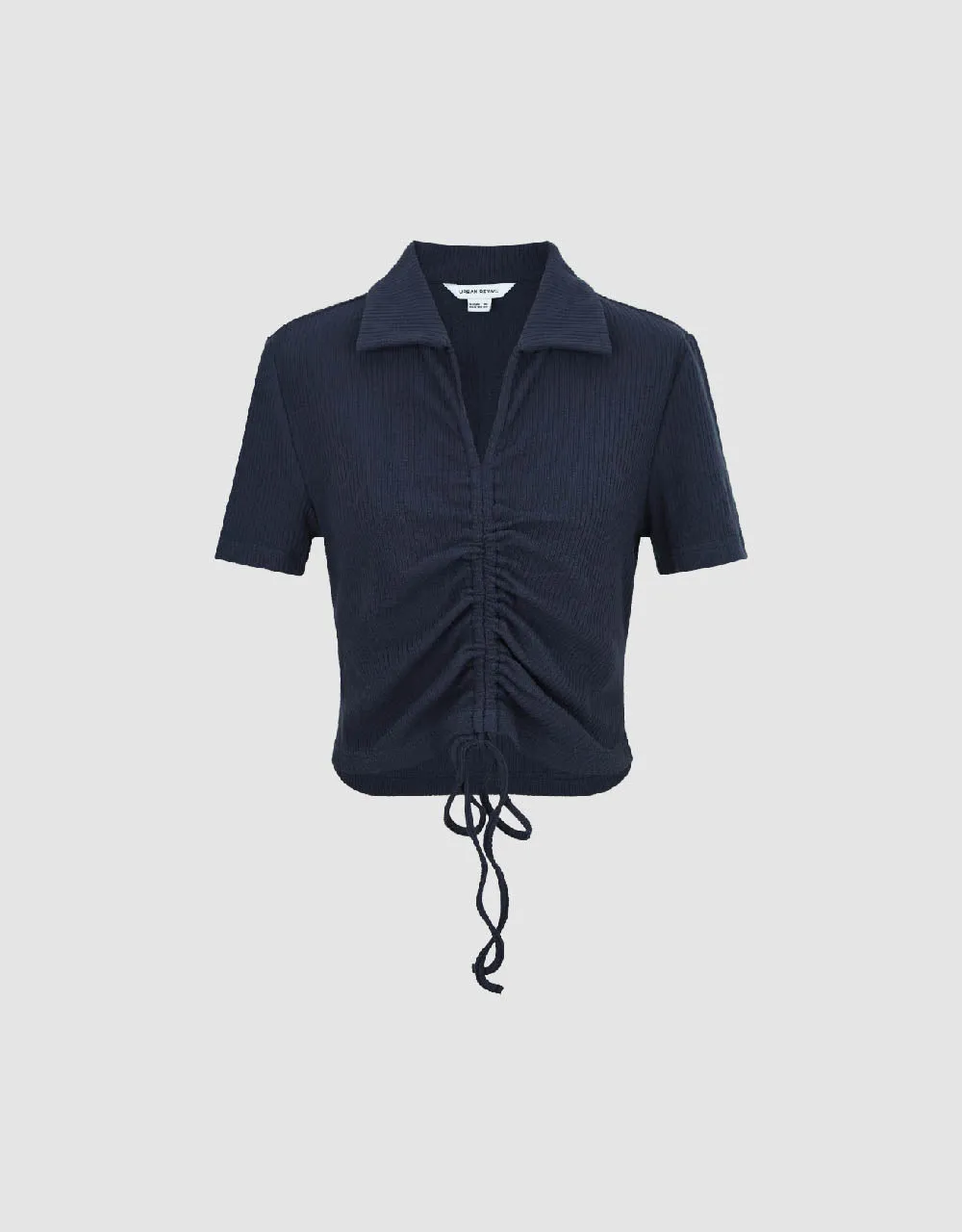 Lace Up Skinny Knitted T-Shirt sold by Urban Revivo product image thumbnail 2