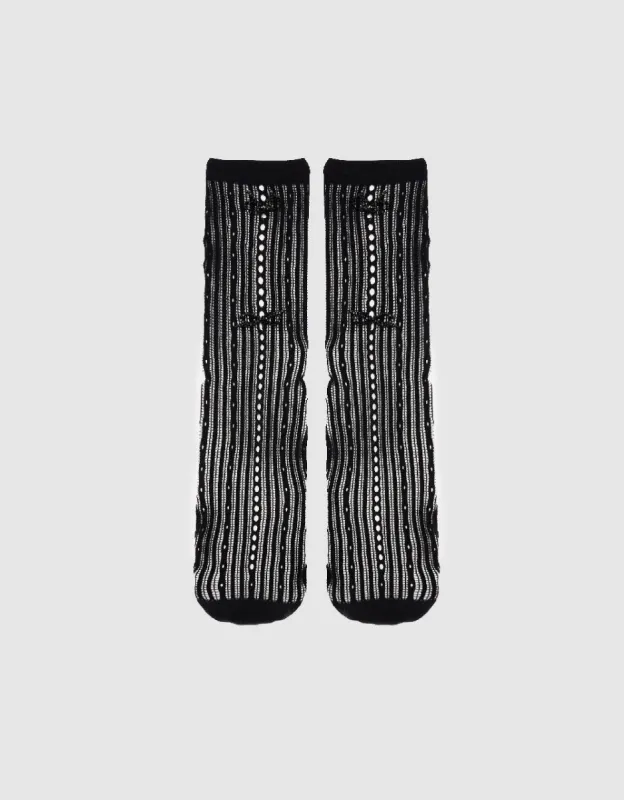 Bow Décor Mid-Length Socks sold by Urban Revivo