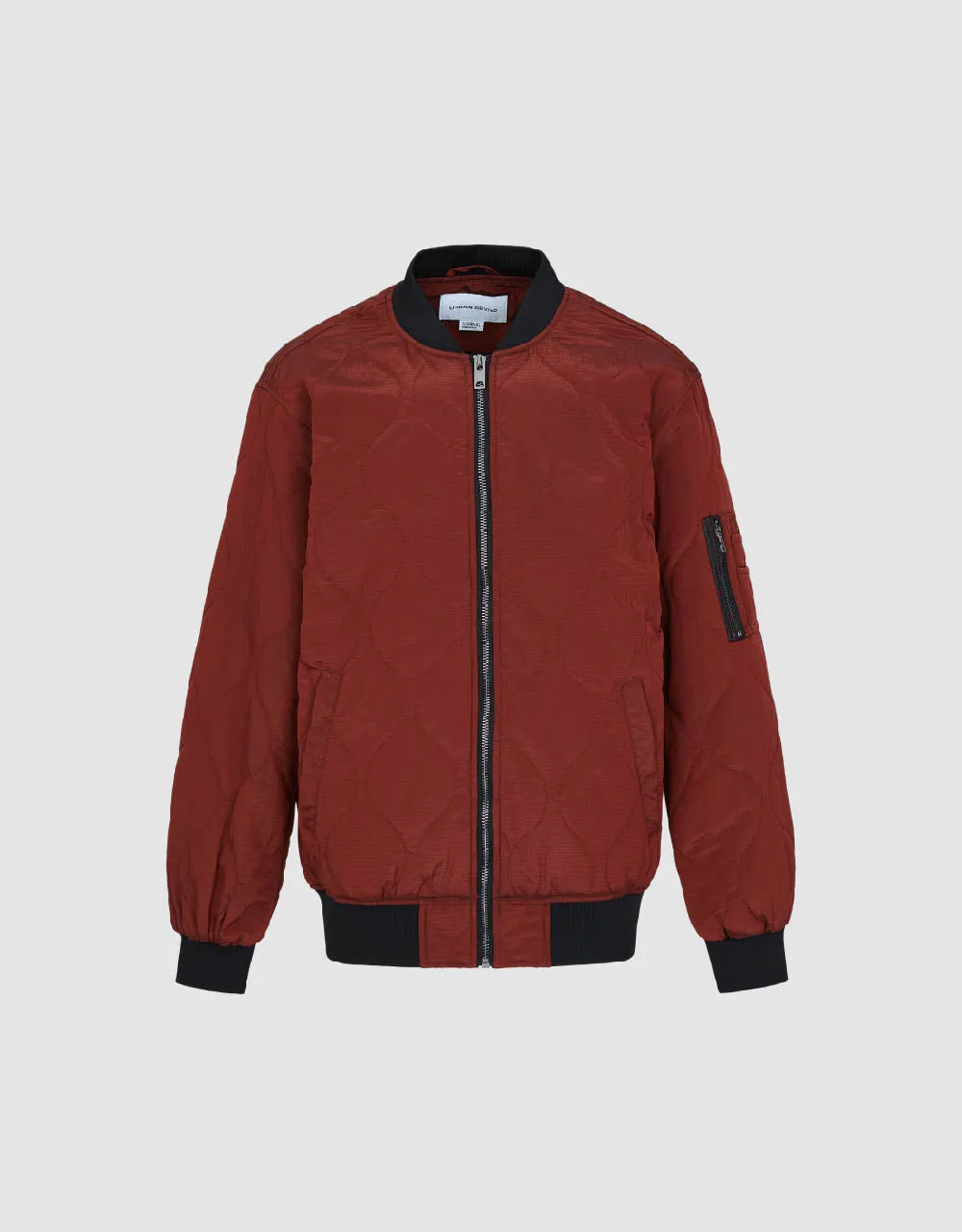 Zipper Front Straight Padded Coat sold by Urban Revivo product image thumbnail 5