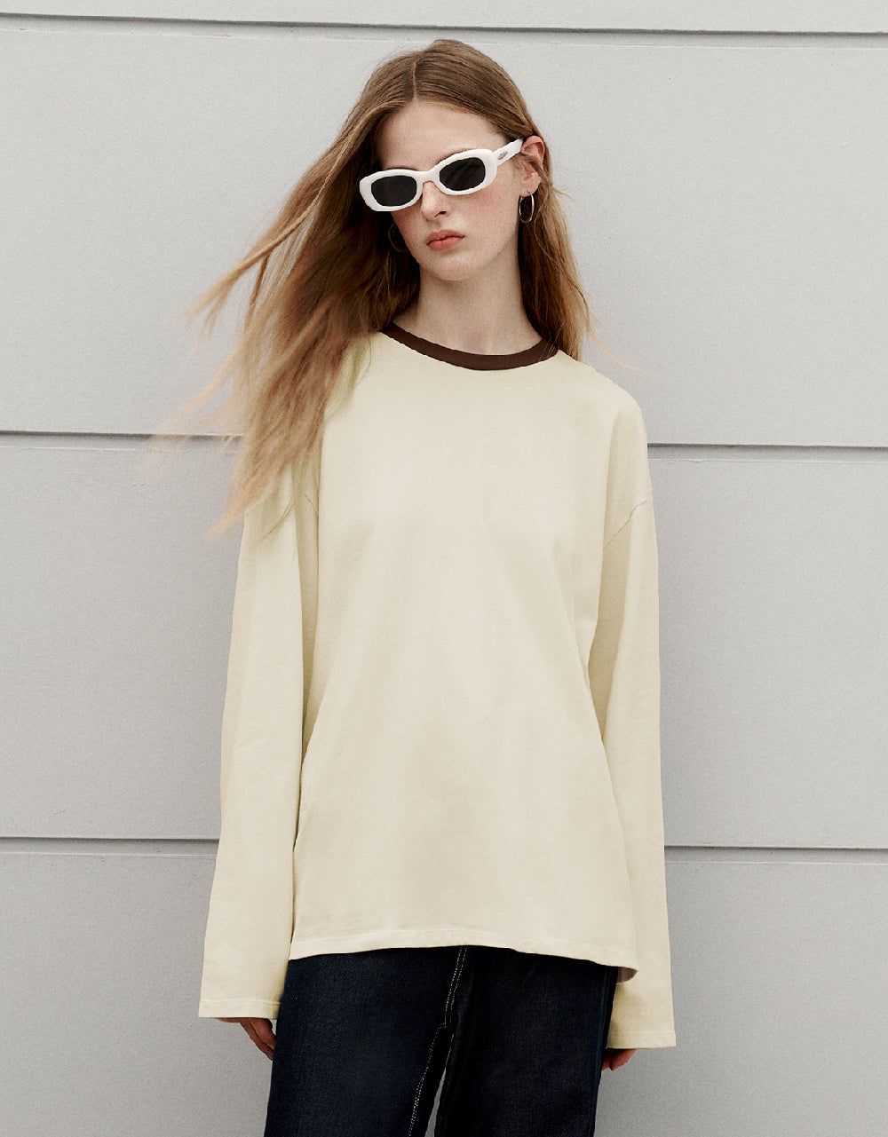 Crew Neck Loose T-Shirt sold by Urban Revivo