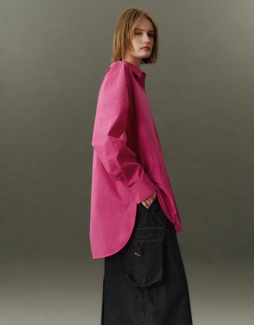 Button Up Loose Shirt sold by Urban Revivo product image thumbnail 3