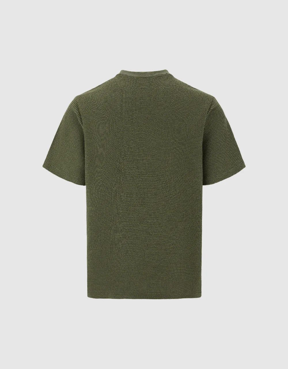 Textured Crew Neck Straight T-Shirt sold by Urban Revivo product image thumbnail 5