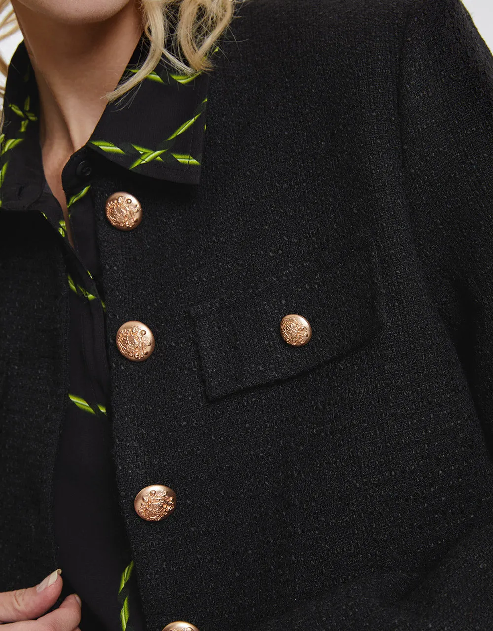 Tweed Button Up Jacket sold by Urban Revivo product image thumbnail 4