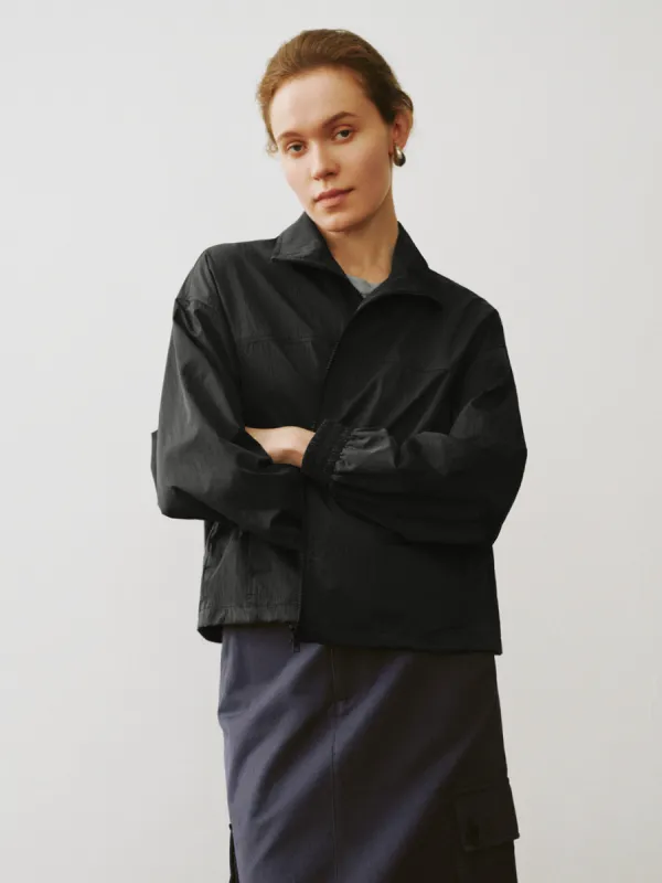 Zipper Front Loose Jacket sold by Urban Revivo