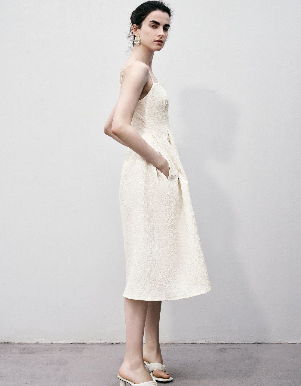 Textured Cami A-Line Dress sold by Urban Revivo product image thumbnail 3