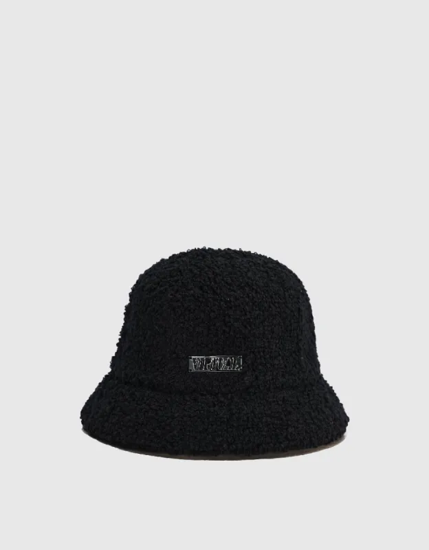 Metal Embossed Furry Bucket Hat sold by Urban Revivo