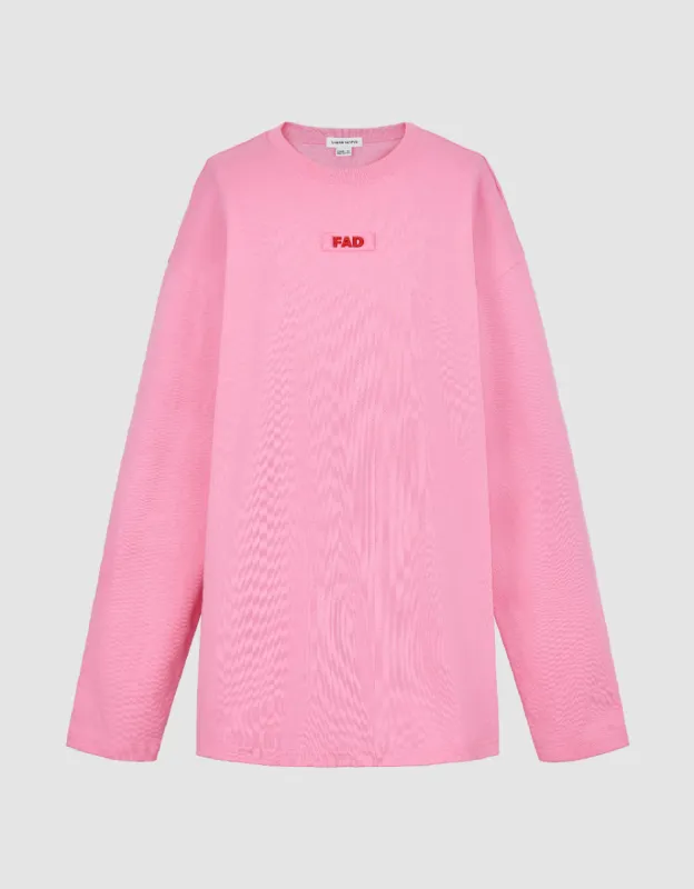 Letter Printed Crew Neck Loose T-Shirt sold by Urban Revivo