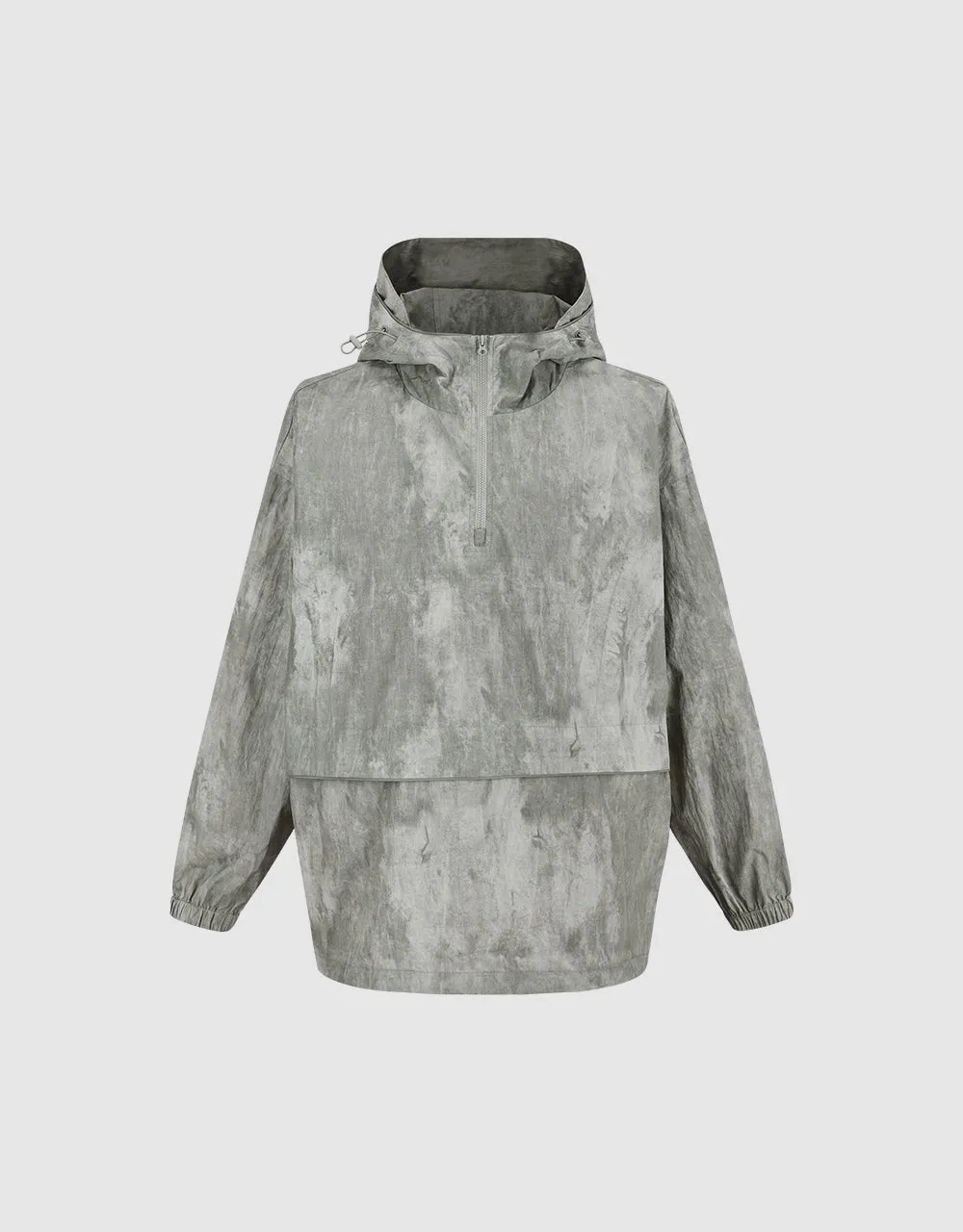 Hooded Zip Half Placket Oversized Overhead Shirt sold by Urban Revivo product image thumbnail 3
