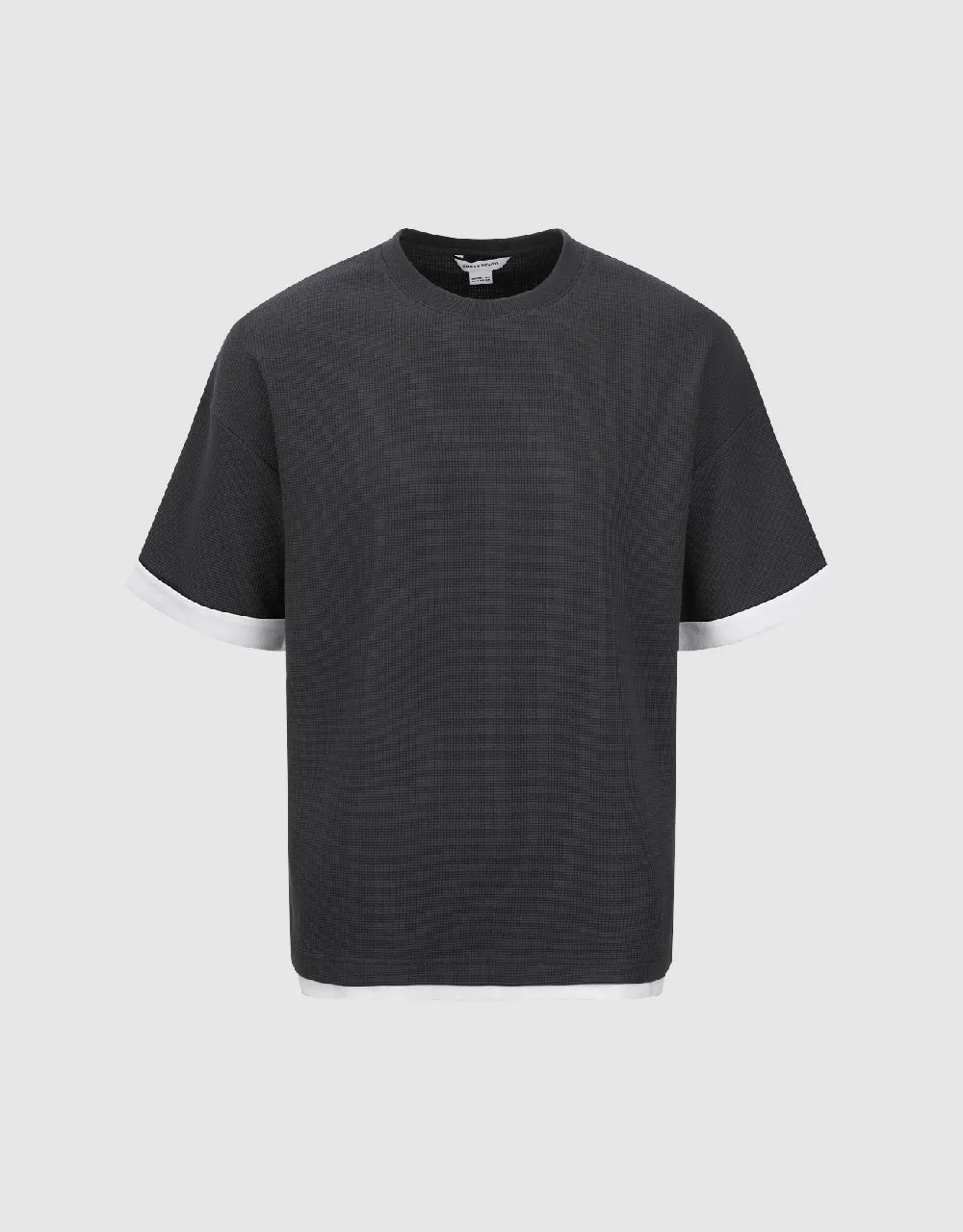 Crew Neck Straight T-Shirt sold by Urban Revivo product image thumbnail 2