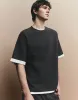 Crew Neck Straight T-Shirt sold by Urban Revivo