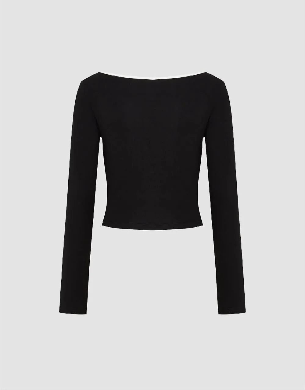 U Neck A-Line Knitted T-Shirt sold by Urban Revivo product image thumbnail 5