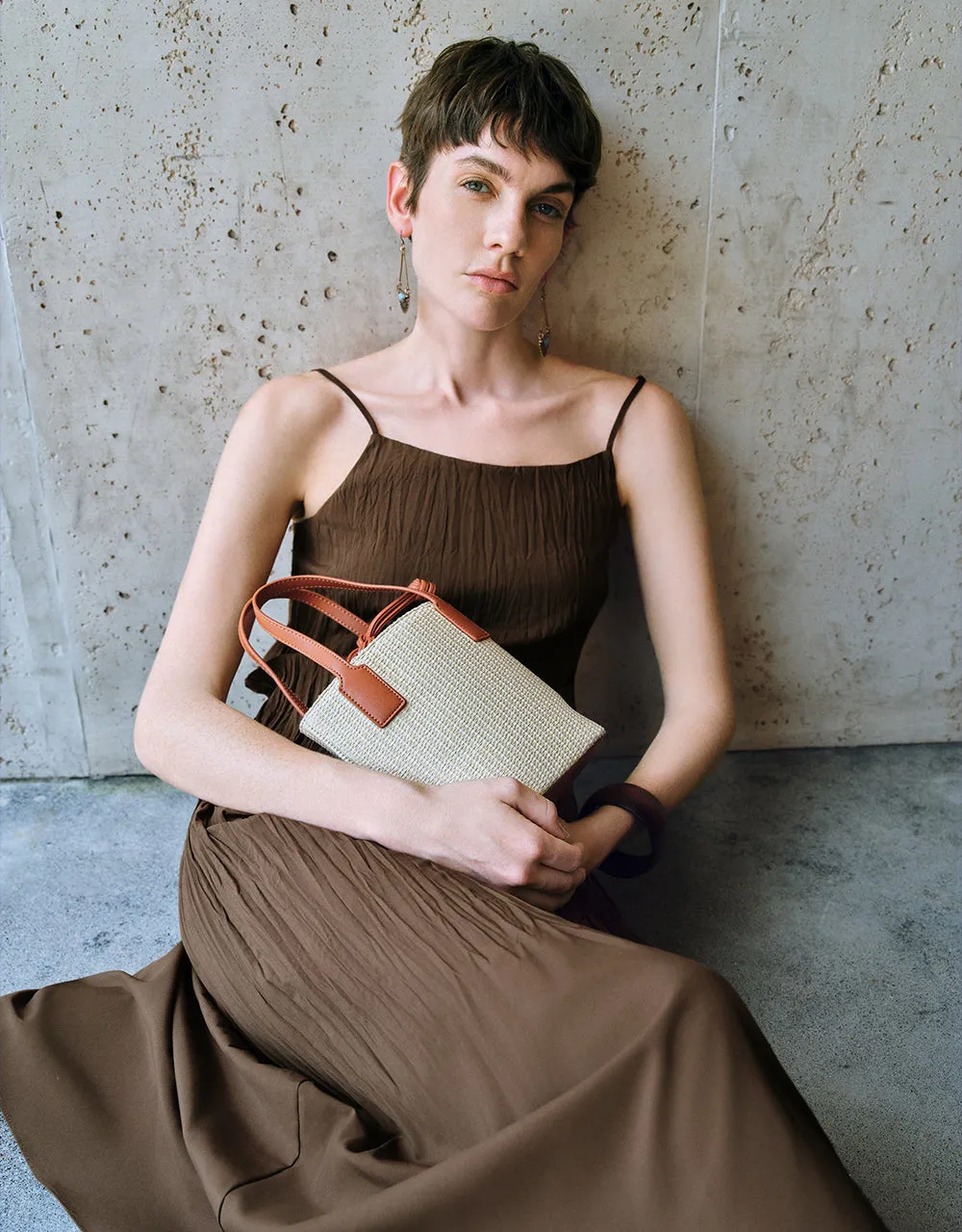 Square--cut Collar A-Line Cami Dress sold by Urban Revivo product image thumbnail 4