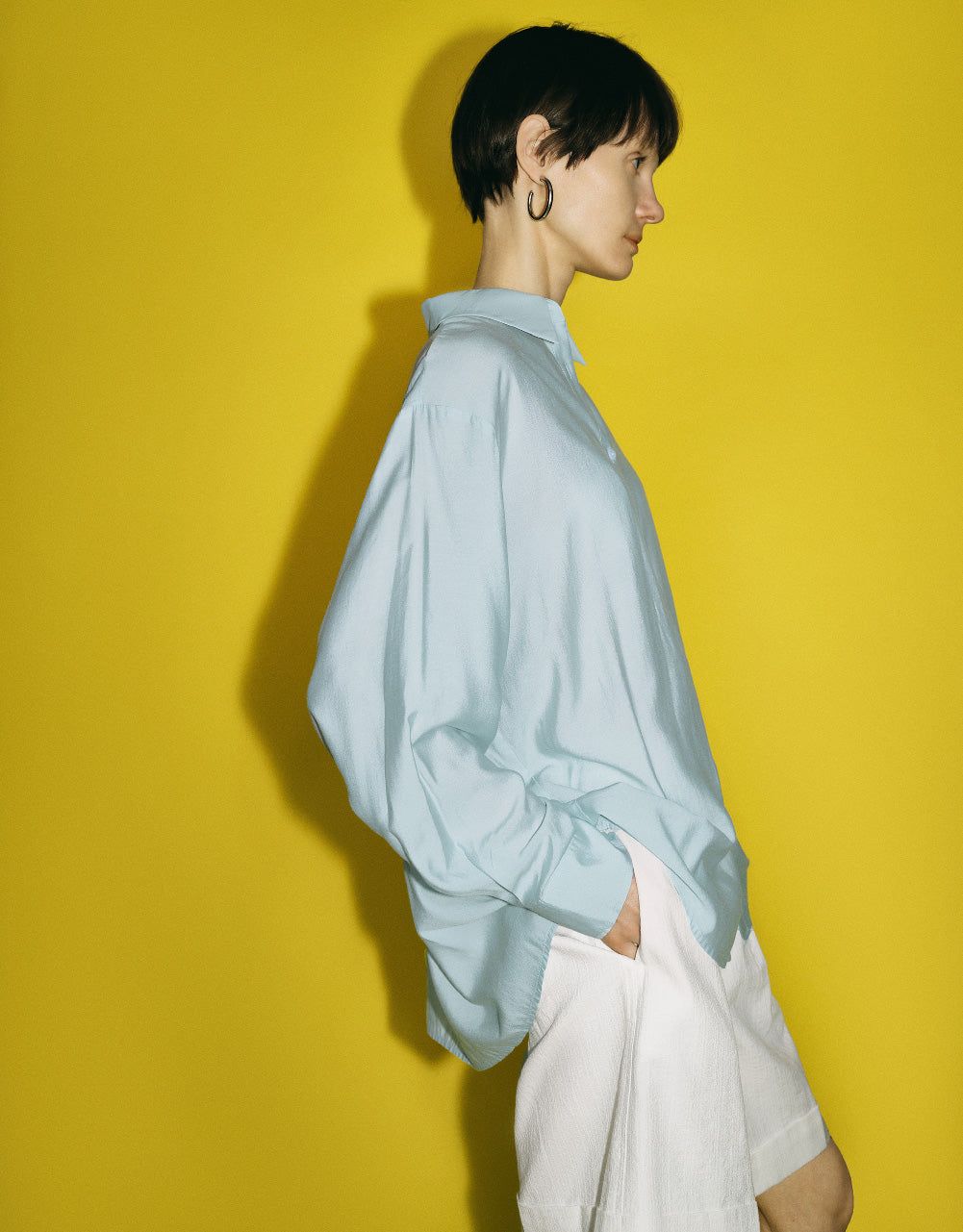 Button Up Thin Shirt sold by Urban Revivo product image thumbnail 3