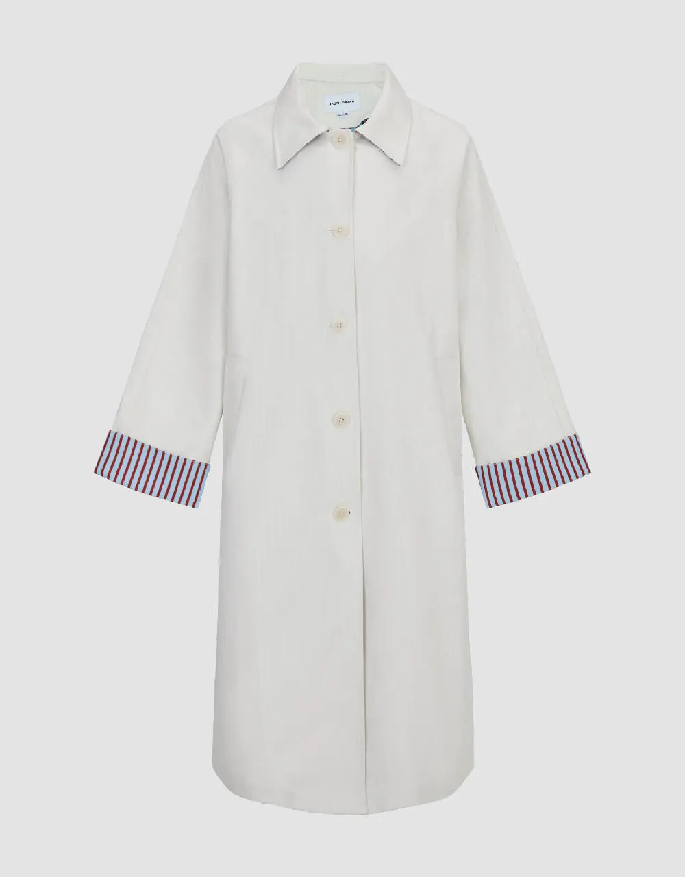 Two Toned Button Up Trench Coat sold by Urban Revivo product image thumbnail 2