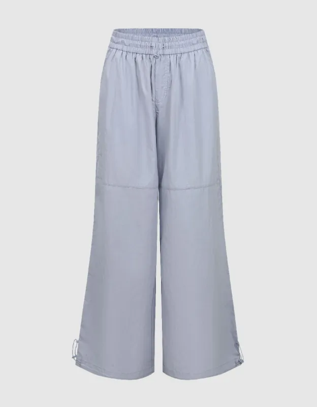 Elastic Waist Wide-Leg Pants sold by Urban Revivo