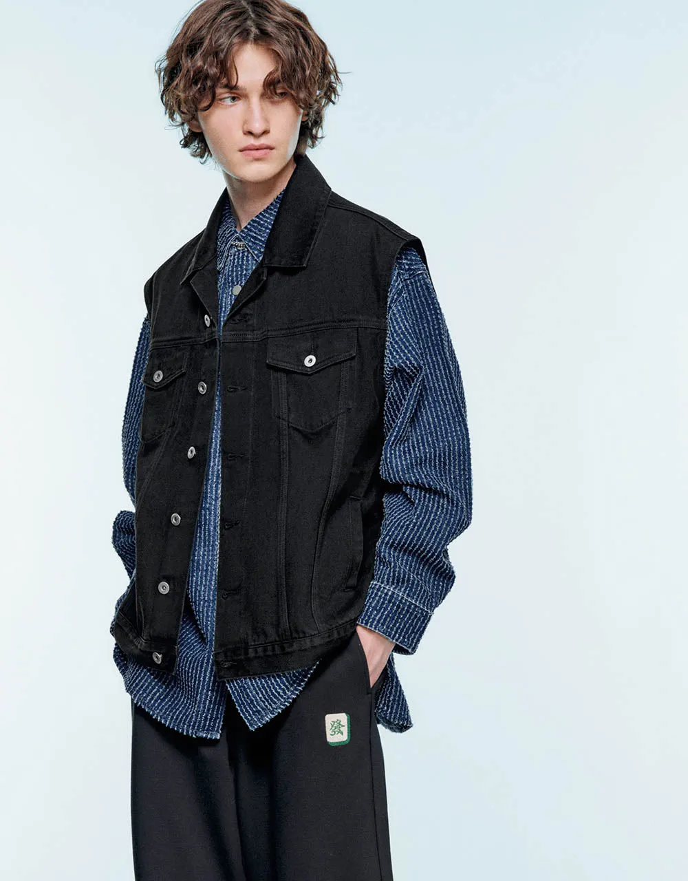 Denim Waistcoat sold by Urban Revivo product image thumbnail 3