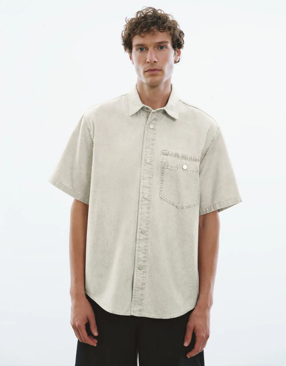 Fashion Denim Shirt sold by Urban Revivo