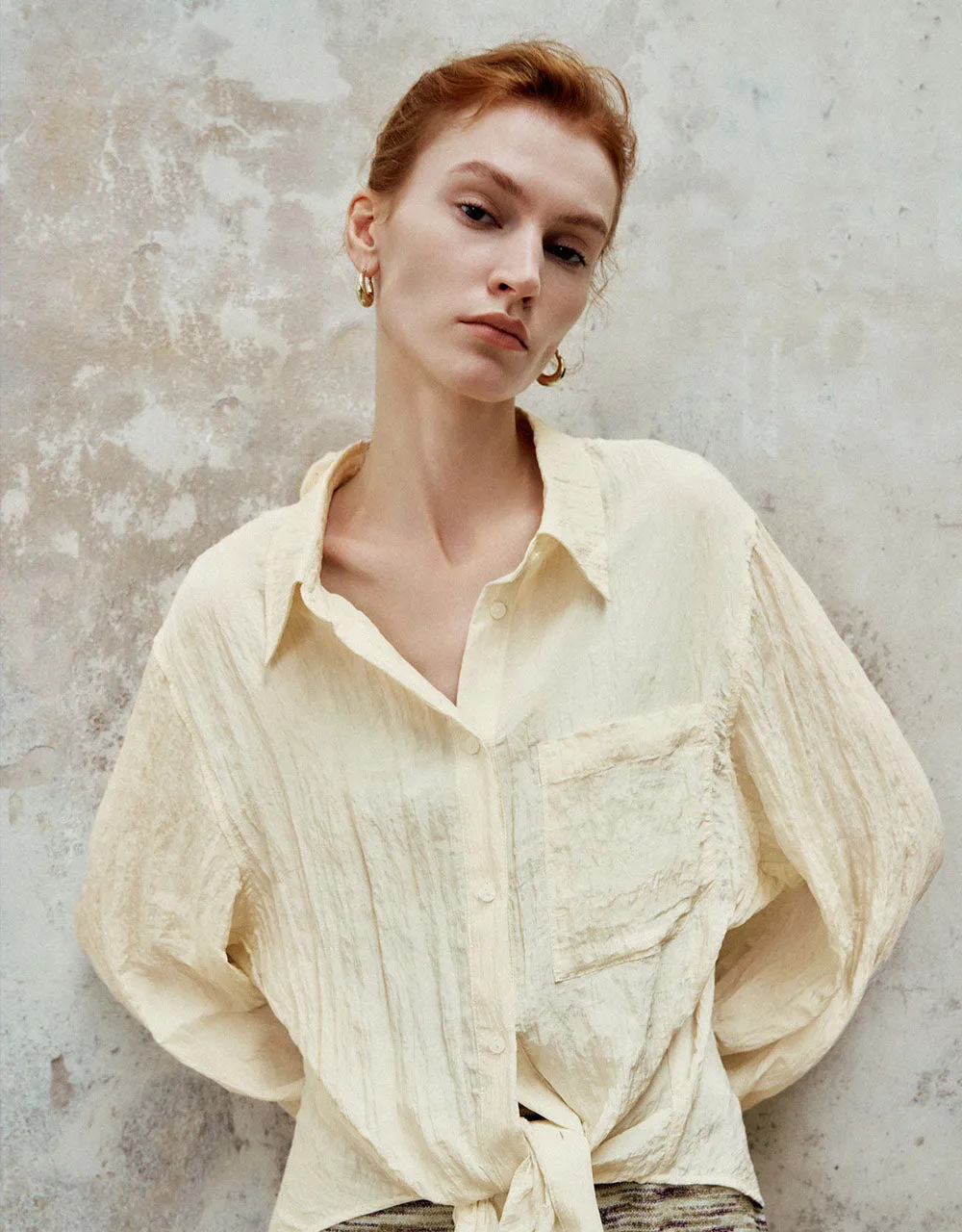 Textured Button Up Shirt sold by Urban Revivo product image thumbnail 3