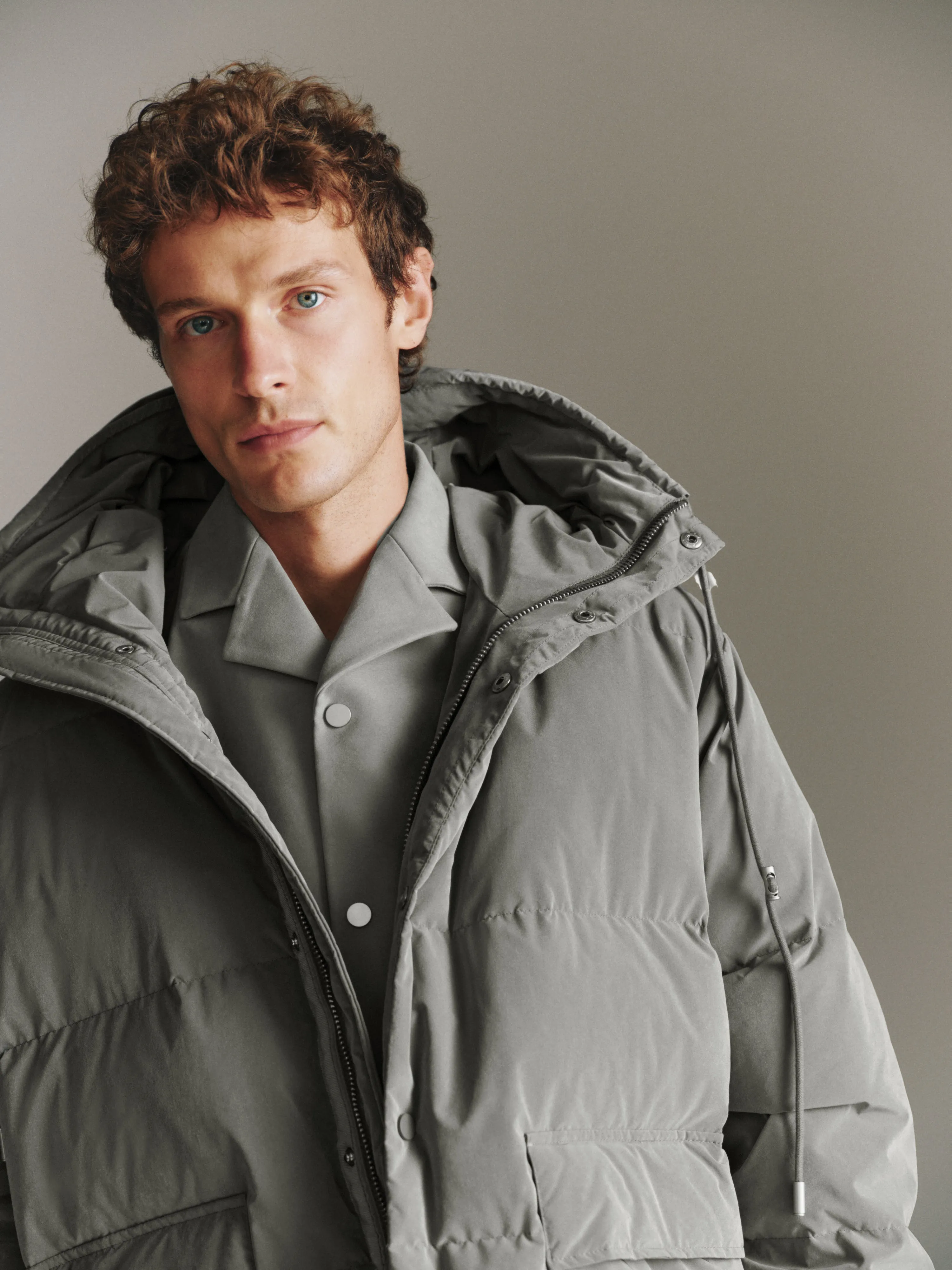 Hooded A-Line Down Jacket sold by Urban Revivo product image thumbnail 5