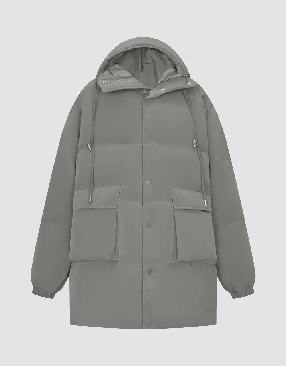 Hooded A-Line Down Jacket sold by Urban Revivo product image thumbnail 2