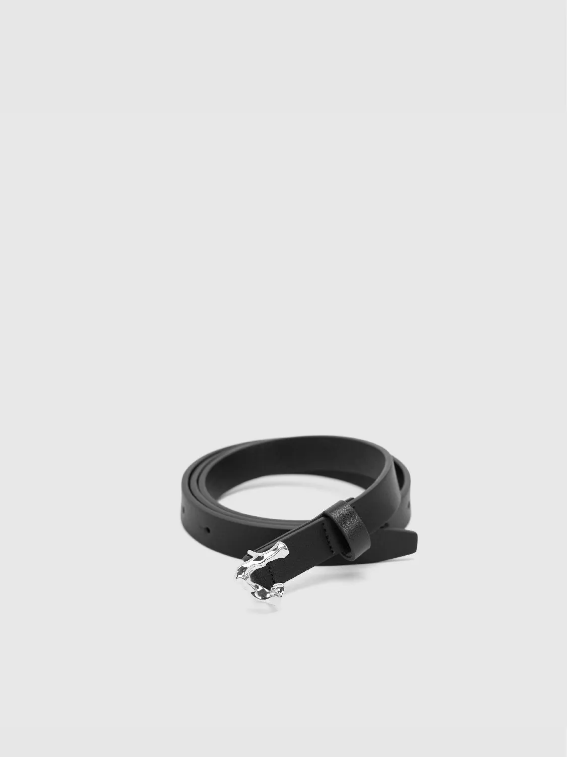Vegan Leather Skinny Belt sold by Urban Revivo product image thumbnail 3