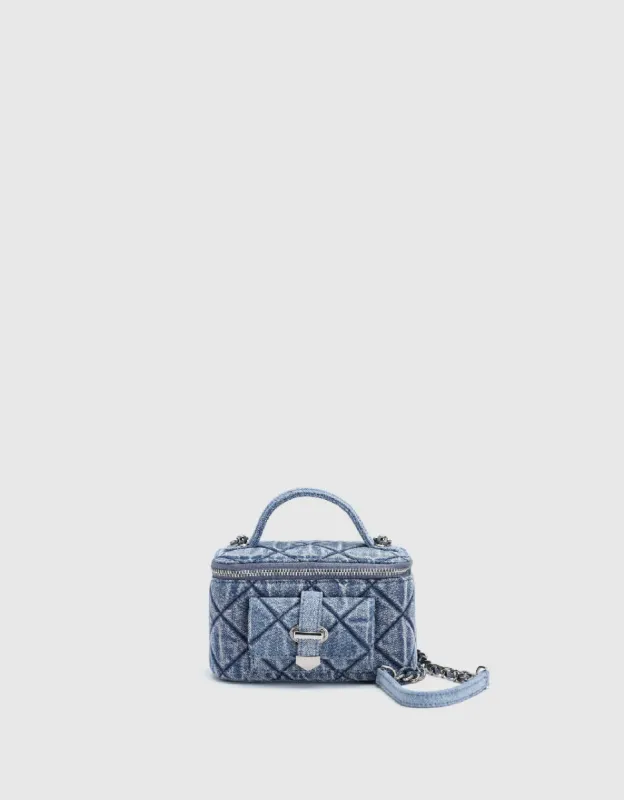 Embossed Denim Box Bag sold by Urban Revivo