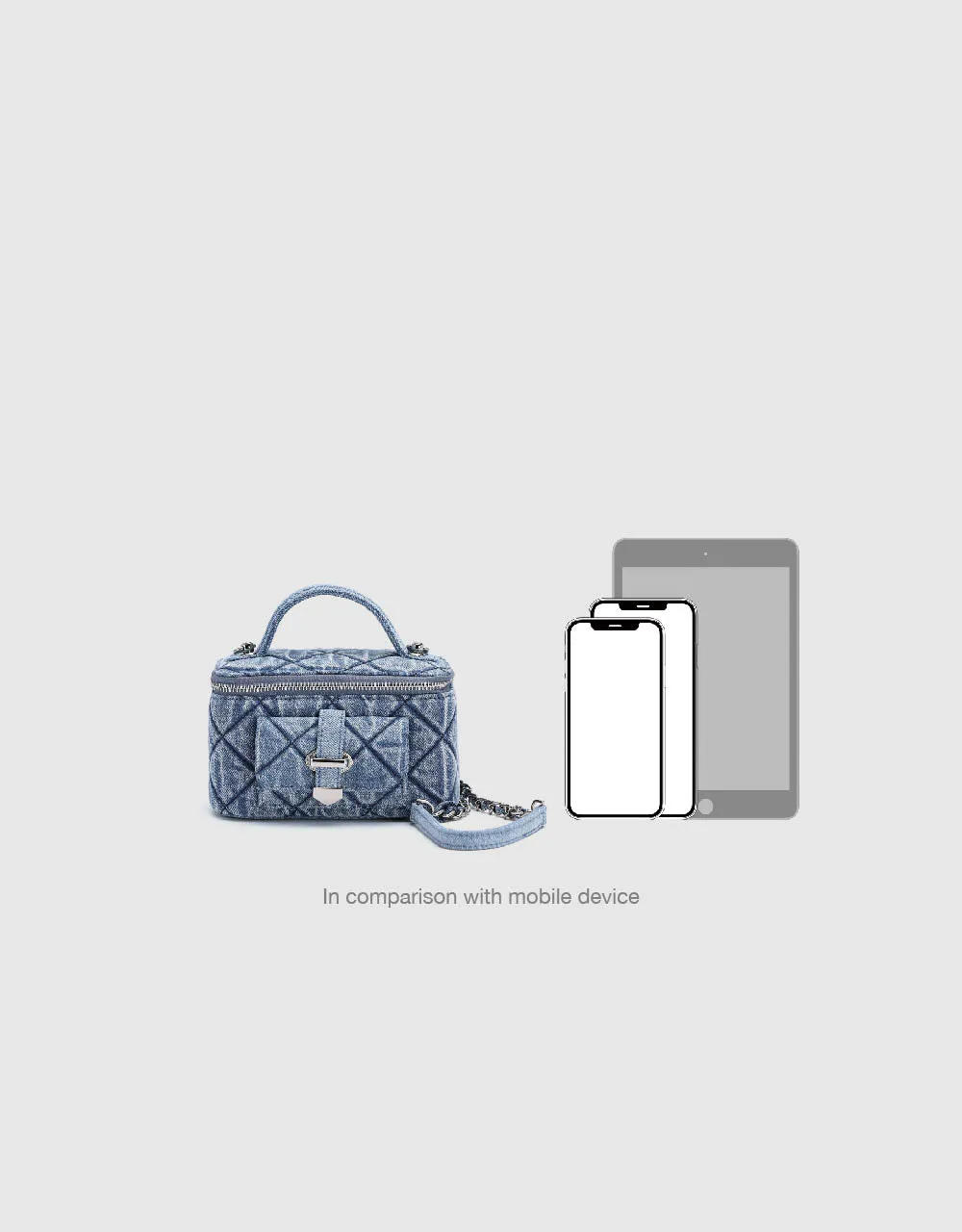 Embossed Denim Box Bag sold by Urban Revivo product image thumbnail 3