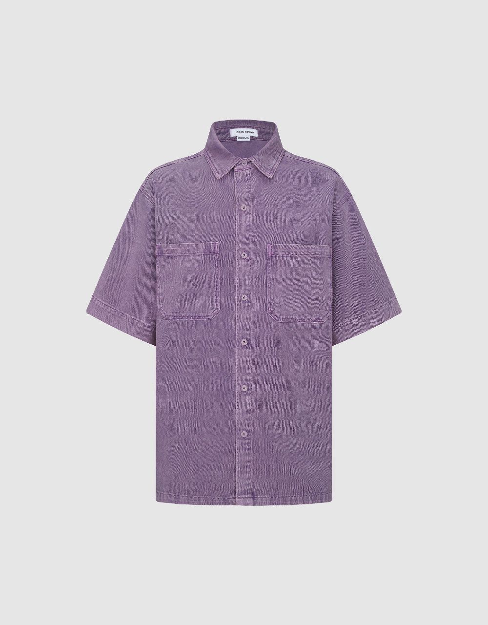 Drop Shoulder Sleeve Loose Denim Shirt sold by Urban Revivo