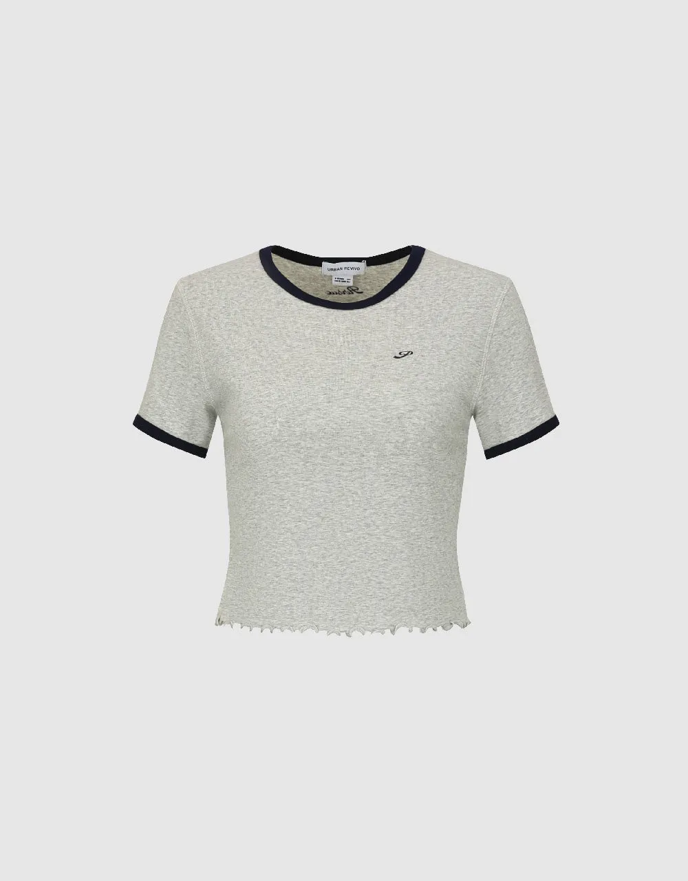 Crew Neck Skinny T-Shirt sold by Urban Revivo product image thumbnail 2