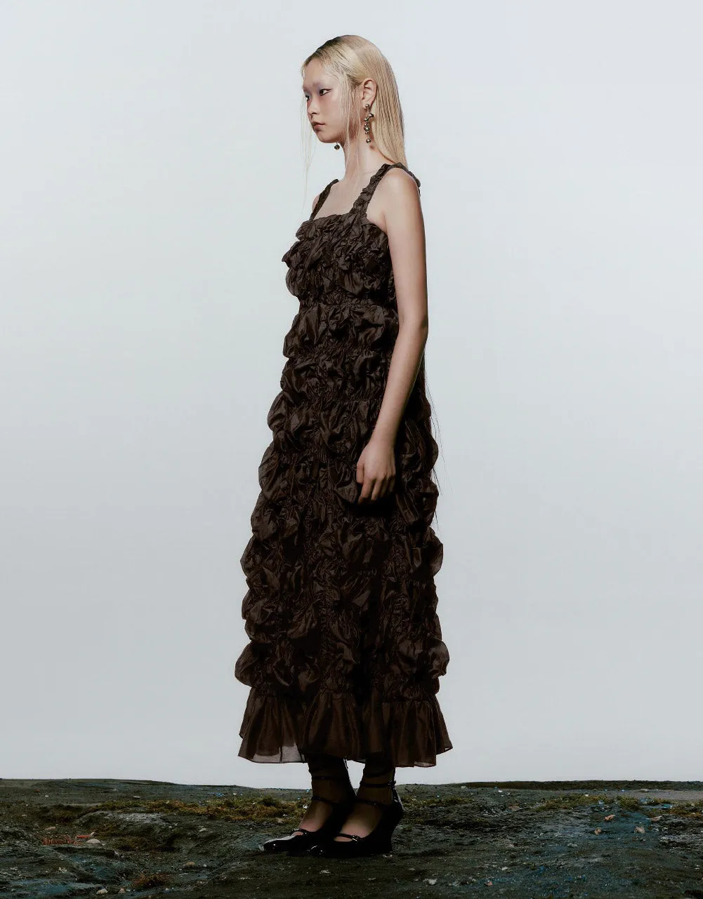 Sleeveless Square-cut Collar A-Line Dress sold by Urban Revivo product image thumbnail 3