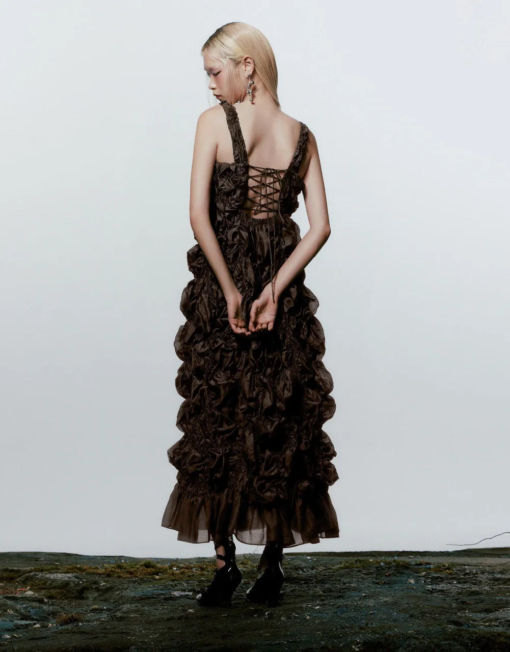 Sleeveless Square-cut Collar A-Line Dress sold by Urban Revivo product image thumbnail 4