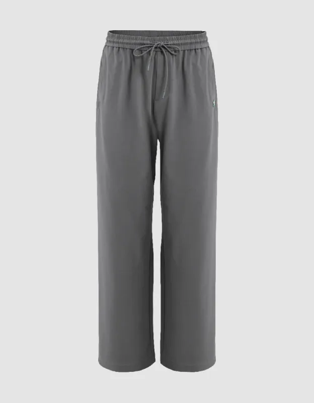 Drawstring Waist Wide-Leg Loose Pants sold by Urban Revivo