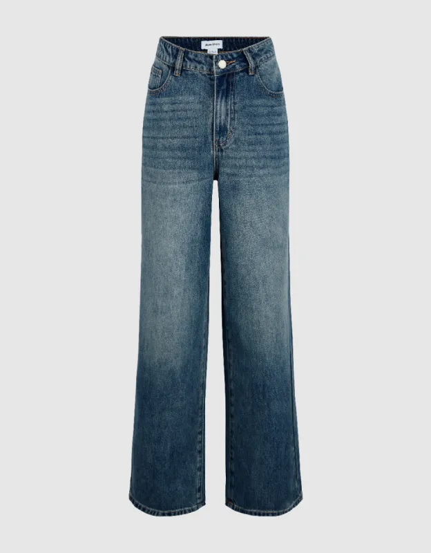 Wide-Leg Jeans sold by Urban Revivo