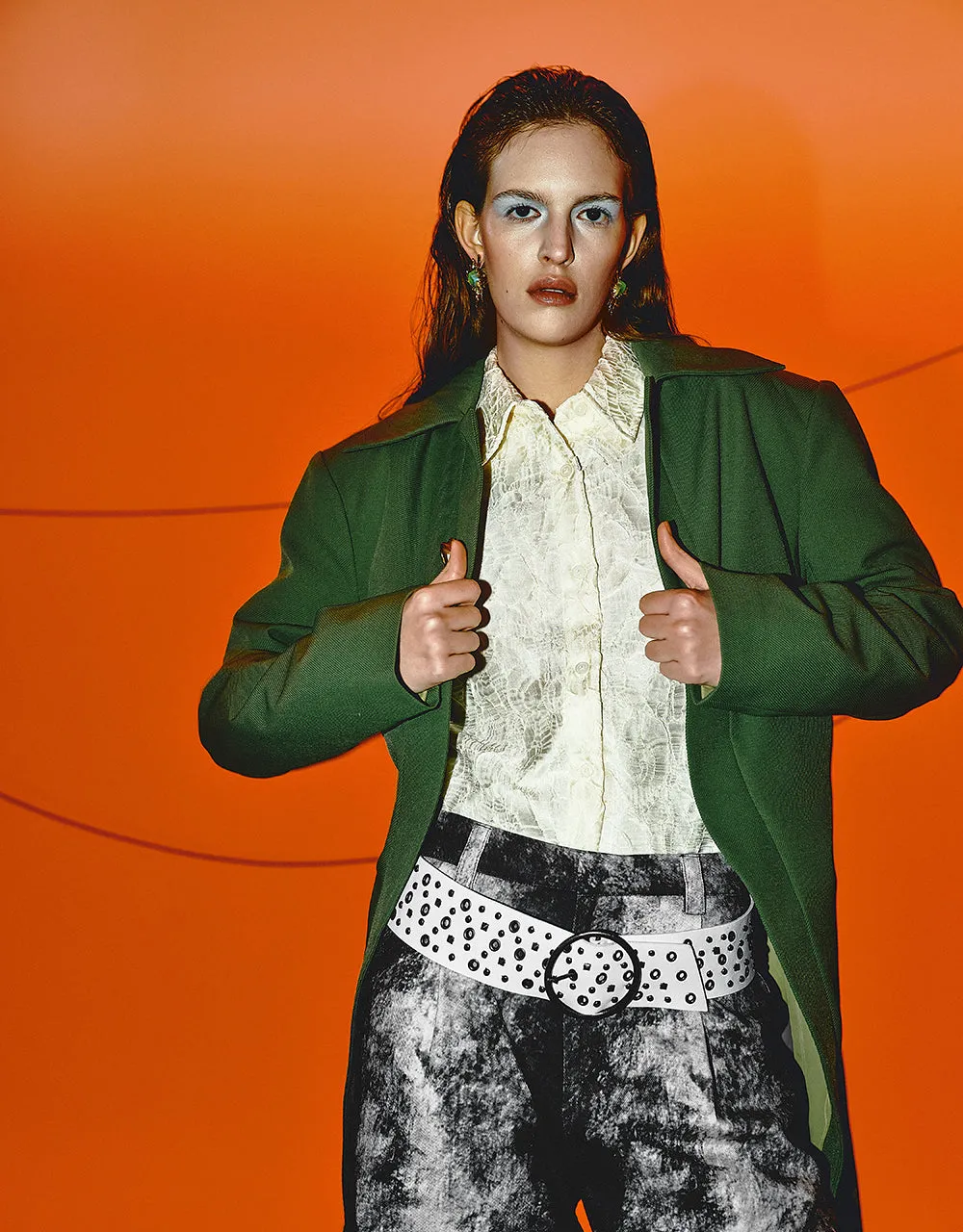 Printed Loose Wide-Leg Pants sold by Urban Revivo product image thumbnail 4