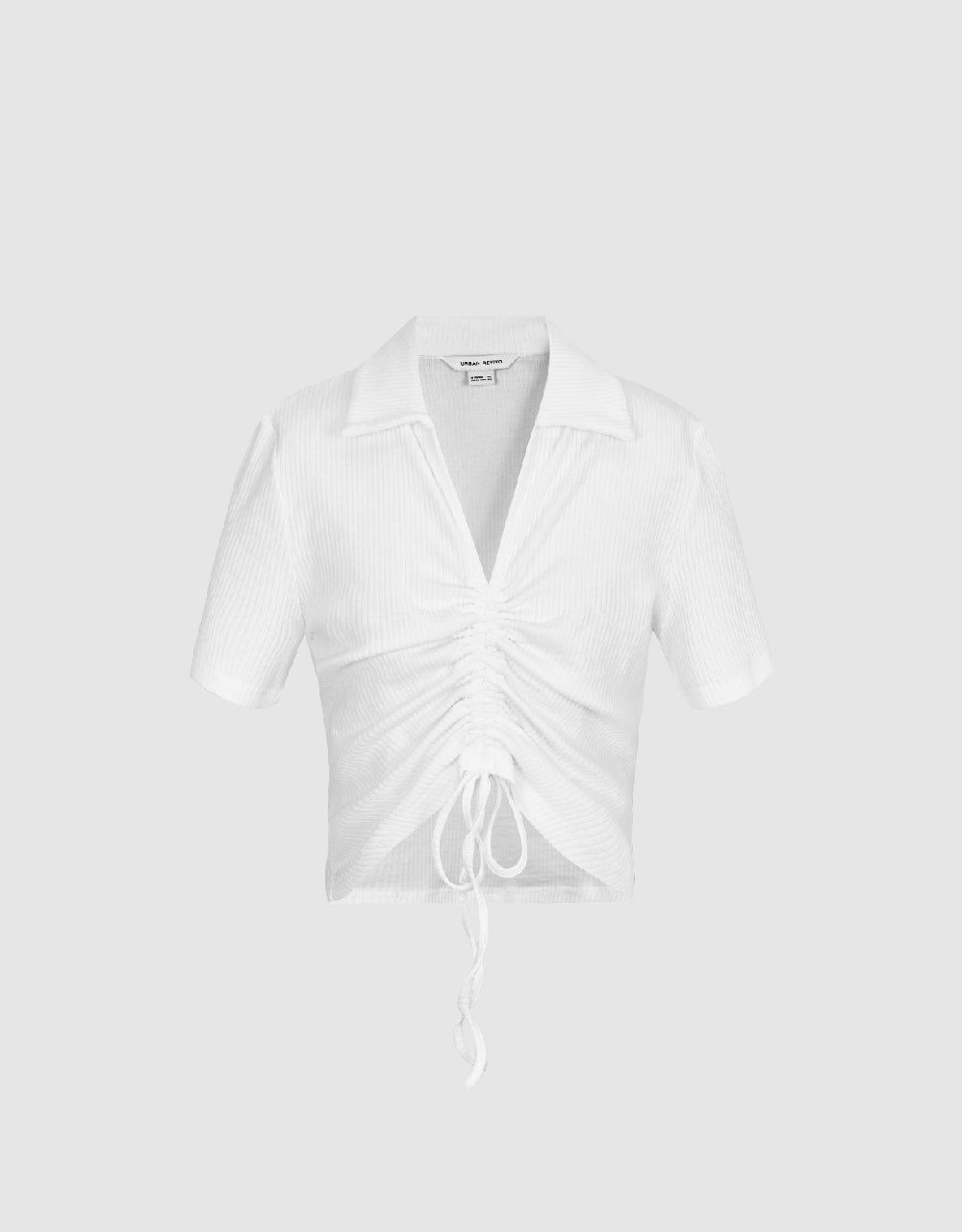 Lace Up Front Knitted T-Shirt sold by Urban Revivo product image thumbnail 2