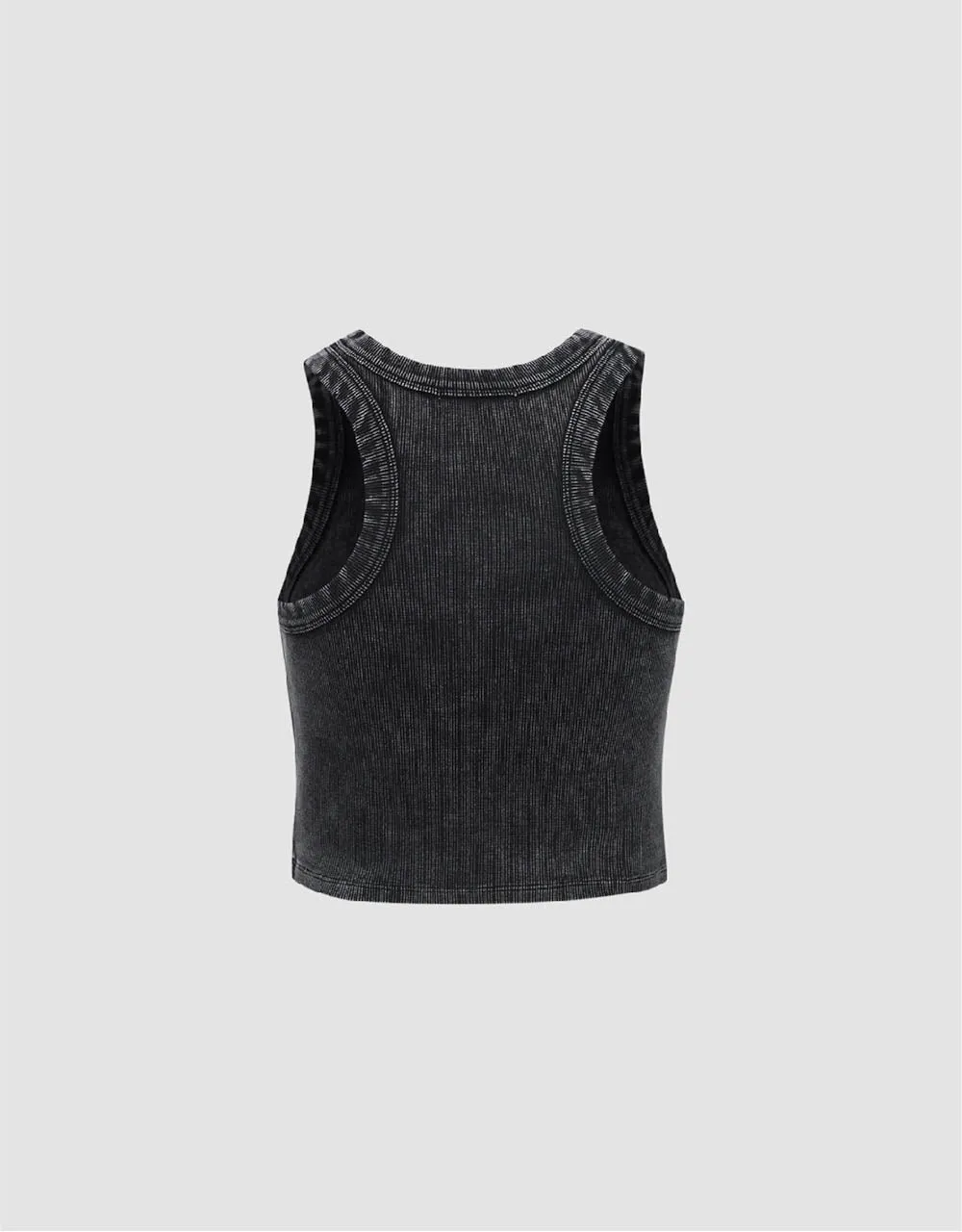 Cropped Crew Neck Tank Top sold by Urban Revivo product image thumbnail 5