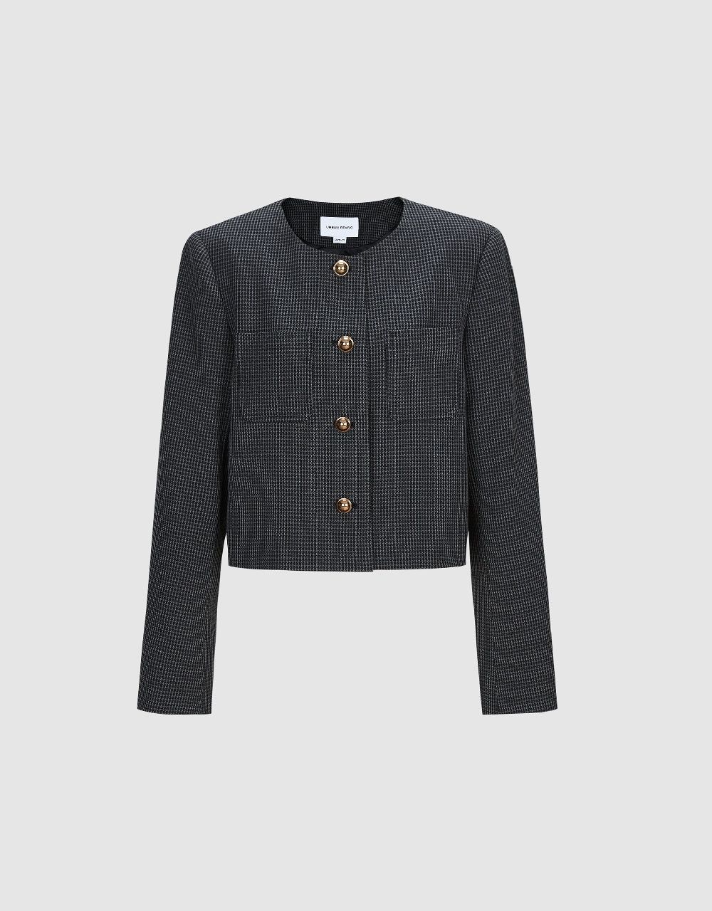 Crew Neck Straight Jacket sold by Urban Revivo product image thumbnail 2