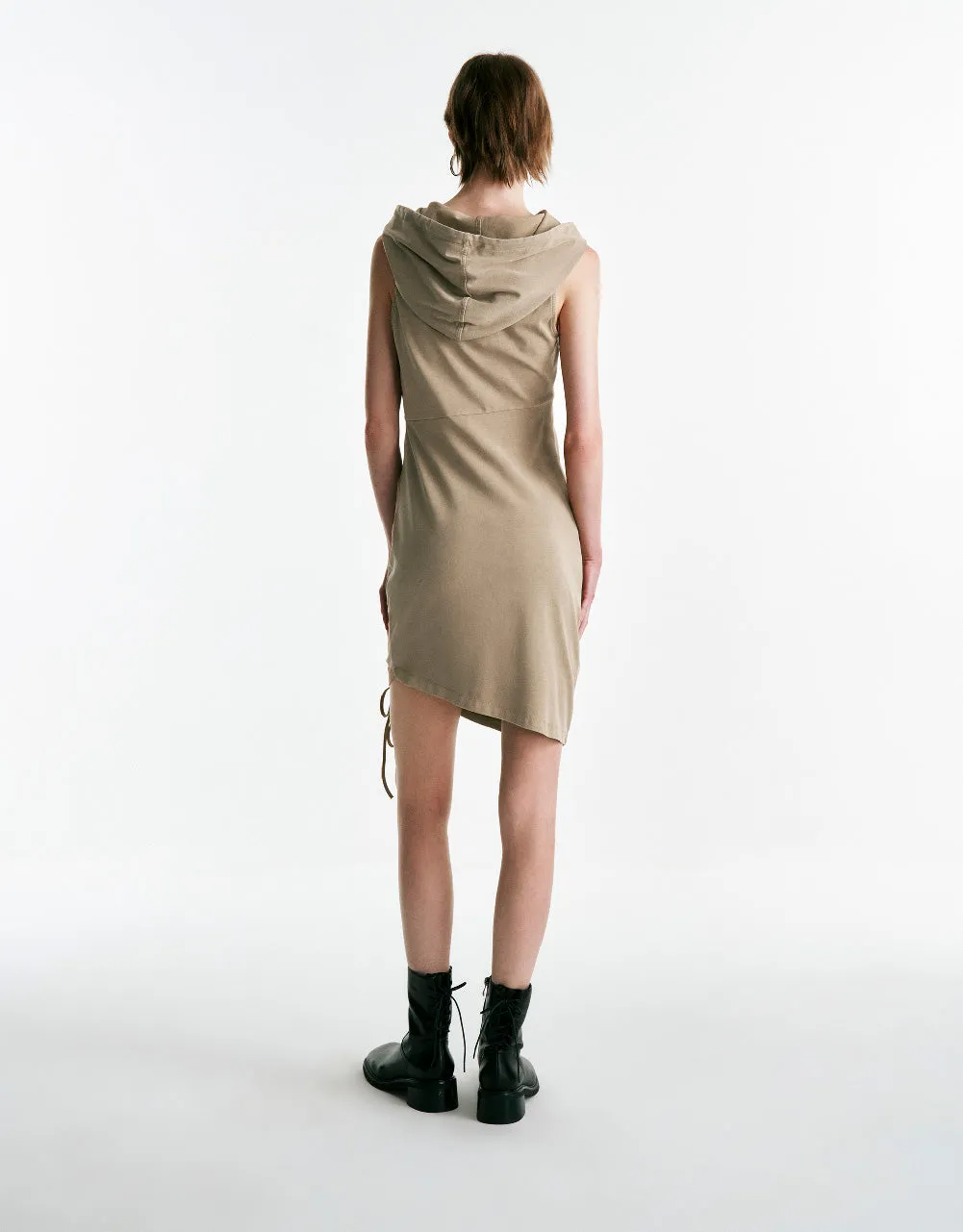 Sleeveless Hooded Skater Dress sold by Urban Revivo product image thumbnail 5
